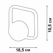 Бра Vitaluce V46120 V46120-1/1A цвет плафона/подвески Белый, Черный, цвет арматуры Черный-4