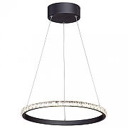 Подвесной светильник Vitaluce V4629 V4629-1/1S цвет плафона/подвески Прозрачный, Хром, цвет арматуры Черный-1