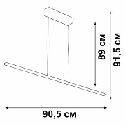 Подвесной светильник Vitaluce V4662 V4662-1/1S цвет плафона/подвески Белый, Черный, цвет арматуры Черный-5