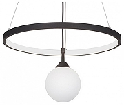 Подвесной светильник Vitaluce V4680 V4680-1/2S цвет плафона/подвески Белый, Черный, цвет арматуры Черный
