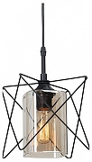 Подвесной светильник Vitaluce 4721 V4721-1/1S цвет плафона/подвески Коньячный, цвет арматуры Черный