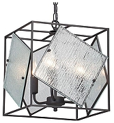 Подвесной светильник Vitaluce V4777 V4777-1/4 цвет плафона/подвески Прозрачный, Хром, цвет арматуры Черный