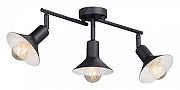 Спот Vitaluce V4808 V4808-1/3PL цвет плафона/подвески Черный, цвет арматуры Черный