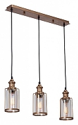 Подвесной светильник Vitaluce V4829 V4829-7/3S цвет плафона/подвески Прозрачный, цвет арматуры Медь