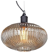 Подвесной светильник Vitaluce V4844 V4844-1/1S цвет плафона/подвески Бежевый, цвет арматуры Черный