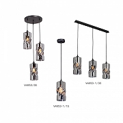 Подвесной светильник Vitaluce V4853 V4853/3S цвет плафона/подвески Черный, цвет арматуры Черный-3