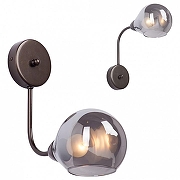 Бра Vitaluce V4862 V4862-7/1A цвет плафона/подвески Светло-серый, цвет арматуры Коричневый-1