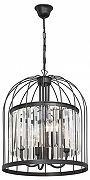 Подвесной светильник Vitaluce V18 V5098-1/4 цвет плафона/подвески Прозрачный, цвет арматуры Черный