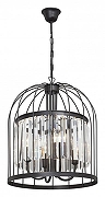 Подвесной светильник Vitaluce V18 V5098-1/4 цвет плафона/подвески Прозрачный, цвет арматуры Черный-1