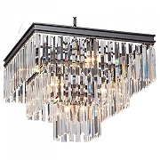 Подвесной светильник Vitaluce V5147 V5147-1/4+4+1 цвет плафона/подвески Прозрачный, цвет арматуры Черный