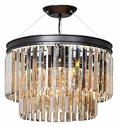 Подвесной светильник Vitaluce V5148 V5148-1/6S цвет плафона/подвески Прозрачный, цвет арматуры Черный-1