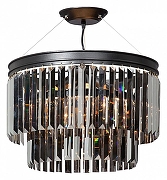 Подвесной светильник Vitaluce V5149 V5149-1/6S цвет плафона/подвески Светло-серый, цвет арматуры Черный-1