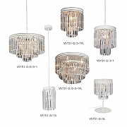 Подвесной светильник Vitaluce V5151 V5151-0/1S цвет плафона/подвески Прозрачный, цвет арматуры Белый-3