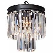 Подвесной светильник Vitaluce V5151 V5151-1/3+1 цвет плафона/подвески Прозрачный, цвет арматуры Черный