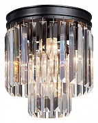 Накладной светильник Vitaluce V5151 V5151-1/3+1PL цвет плафона/подвески Прозрачный, цвет арматуры Черный