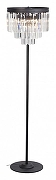 Торшер Vitaluce V5151 V5151-1/6+3P цвет плафона/подвески Прозрачный, цвет арматуры Черный