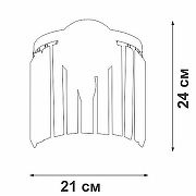 Накладной светильник Vitaluce V5151 V5151-9/1A цвет плафона/подвески Прозрачный, цвет арматуры Хром-4