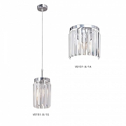 Подвесной светильник Vitaluce V5151 V5151-9/1S цвет плафона/подвески Прозрачный, цвет арматуры Хром-4