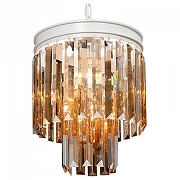 Подвесной светильник Vitaluce V5154 V5154-0/3+1 цвет плафона/подвески Оранжевый, цвет арматуры Белый