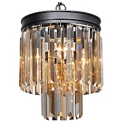 Подвесной светильник Vitaluce V5154 V5154-1/3+1 цвет плафона/подвески Оранжевый, цвет арматуры Черный