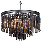 Подвесной светильник Vitaluce V5155 V5155-1/6+3+1 цвет плафона/подвески Черный, цвет арматуры Черный