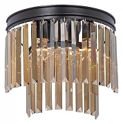 Накладной светильник Vitaluce V5154 V5156-1/3A цвет плафона/подвески Светло-серый, цвет арматуры Черный