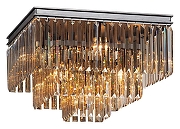 Накладной светильник Vitaluce V5154 V5160-1/4+4+1PL цвет плафона/подвески Оранжевый, цвет арматуры Черный