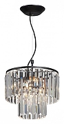 Подвесной светильник Vitaluce V5179 V5179-1/4S цвет плафона/подвески Прозрачный, цвет арматуры Черный-1