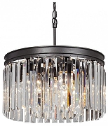 Подвесной светильник Vitaluce V5180 V5180-1/6 цвет плафона/подвески Прозрачный, цвет арматуры Черный