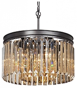 Подвесной светильник Vitaluce V5154 V5181-1/6 цвет плафона/подвески Прозрачный, цвет арматуры Черный