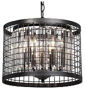 Подвесной светильник Vitaluce V5184 V5184-1/4 цвет плафона/подвески Прозрачный, цвет арматуры Черный