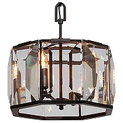 Подвесной светильник Vitaluce V5215 V5215-1/4 цвет плафона/подвески Прозрачный, цвет арматуры Черный