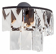 Бра Vitaluce V5262 V5262-1/3A цвет плафона/подвески Прозрачный, цвет арматуры Черный