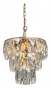 Подвесной светильник Vitaluce V5262 V5262-8/6+1 цвет плафона/подвески Прозрачный, цвет арматуры Золото-1