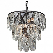 Подвесной светильник Vitaluce V5262 V5263-1/6+1 цвет плафона/подвески Прозрачный, цвет арматуры Черный