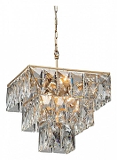 Подвесной светильник Vitaluce V5262 V5266-8/8+1 цвет плафона/подвески Прозрачный, цвет арматуры Золото-1