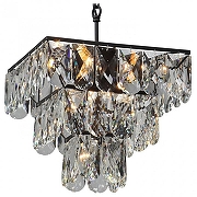 Подвесной светильник Vitaluce V5262 V5267-1/8+1 цвет плафона/подвески Прозрачный, цвет арматуры Черный