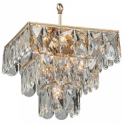 Подвесной светильник Vitaluce V5262 V5267-8/8+1 цвет плафона/подвески Прозрачный, цвет арматуры Золото