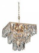 Подвесной светильник Vitaluce V5262 V5267-8/8+1 цвет плафона/подвески Прозрачный, цвет арматуры Золото-1