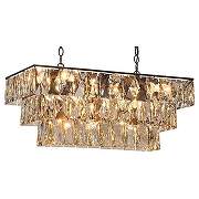 Подвесной светильник Vitaluce V5278 V5270-1/23 цвет плафона/подвески Прозрачный, цвет арматуры Черный