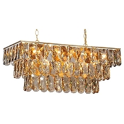 Подвесной светильник Vitaluce V5278 V5271-8/23 цвет плафона/подвески Прозрачный, цвет арматуры Черный