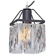 Подвесной светильник Vitaluce V5262 V5288-1/1S цвет плафона/подвески Прозрачный, цвет арматуры Черный