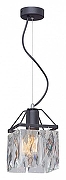 Подвесной светильник Vitaluce V5262 V5288-1/1S цвет плафона/подвески Прозрачный, цвет арматуры Черный-1