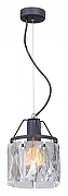 Подвесной светильник Vitaluce V5262 V5289-1/1S цвет плафона/подвески Прозрачный, цвет арматуры Черный-1