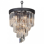 Подвесной светильник Vitaluce V5291 V5291-1/6+3+1 цвет плафона/подвески Прозрачный, цвет арматуры Черный