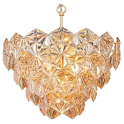 Подвесной светильник Vitaluce V5294 V5294-8/6+3+1 цвет плафона/подвески Бежевый, цвет арматуры Золото