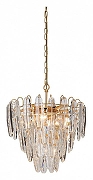 Подвесной светильник Vitaluce V5296 V5296-8/6+1 цвет плафона/подвески Прозрачный, цвет арматуры Золото-1