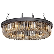 Подвесной светильник Vitaluce V5154 V5298-1/8 цвет плафона/подвески Оранжевый, цвет арматуры Черный