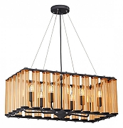 Подвесной светильник Vitaluce V5309 V5309-1/10 цвет плафона/подвески Бежевый, цвет арматуры Черный-1