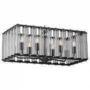 Подвесной светильник Vitaluce V5310 V5310-1/10 цвет плафона/подвески Прозрачный, цвет арматуры Черный